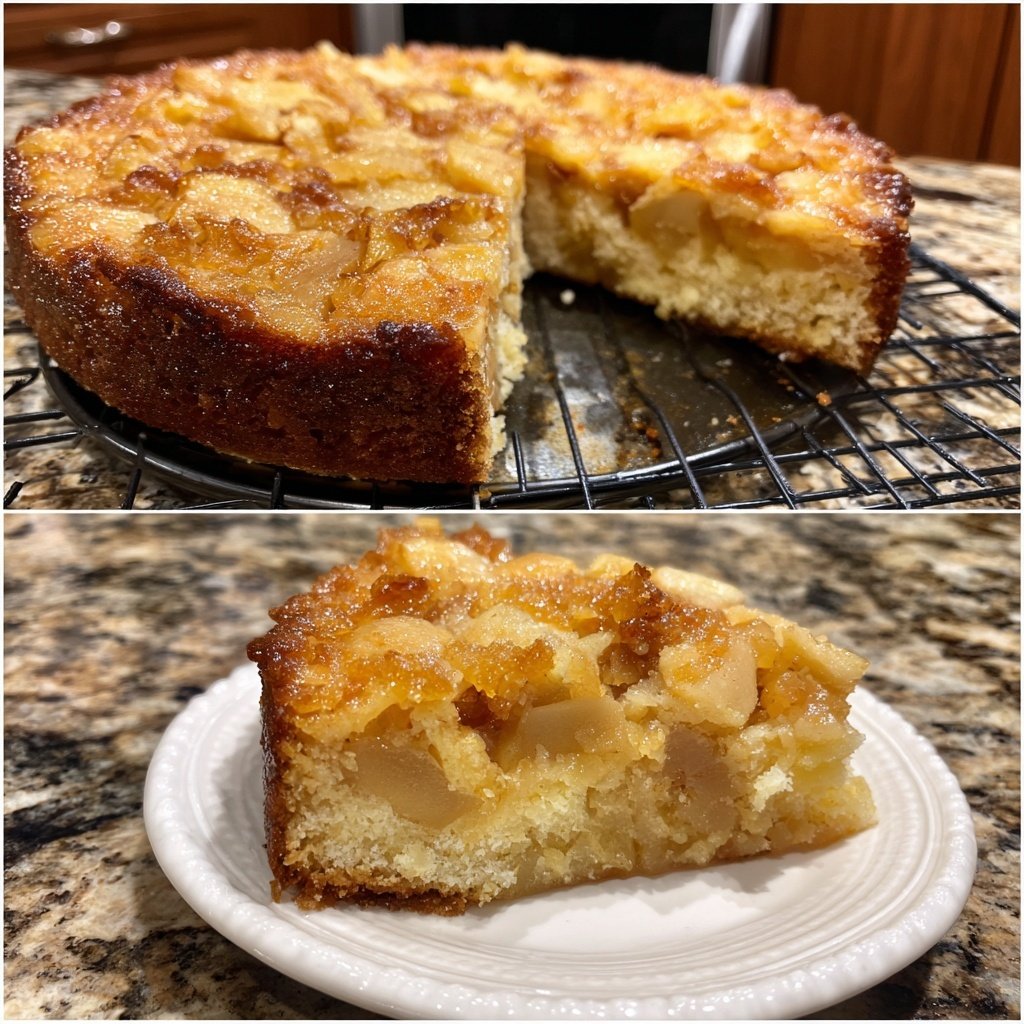 Bananenkuchen mit Apfelstücken