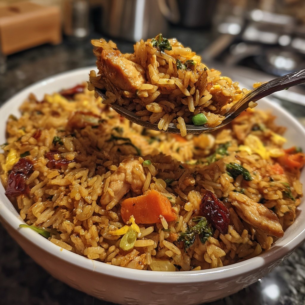 Gebratener Reis mit Sojasauce