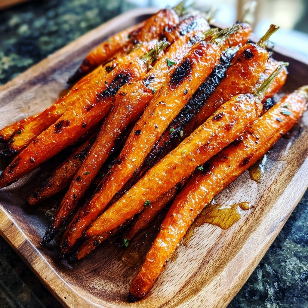 Gegrillte Karotten Mit Honig