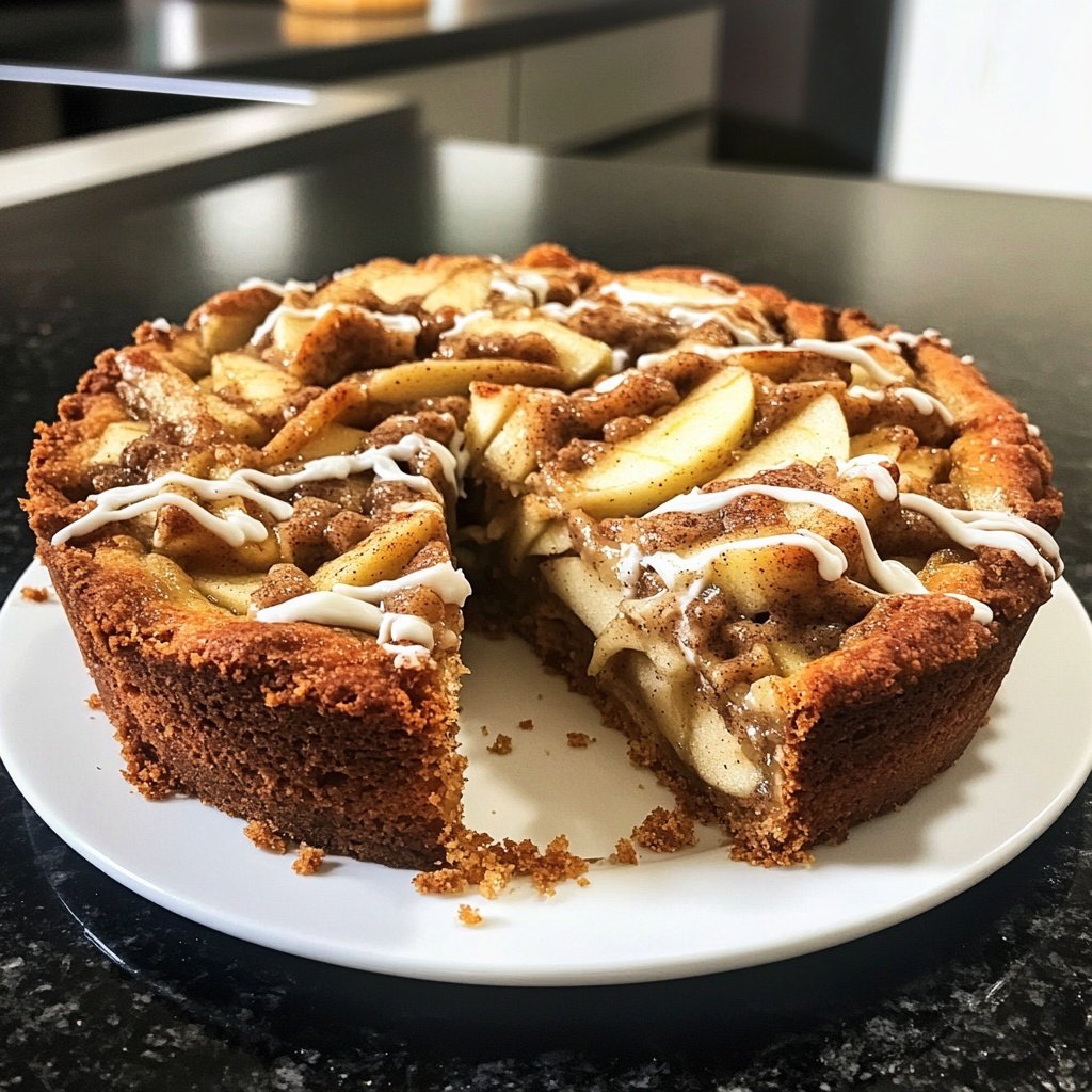 Saftiger Zimtschnecken-Apfelkuchen