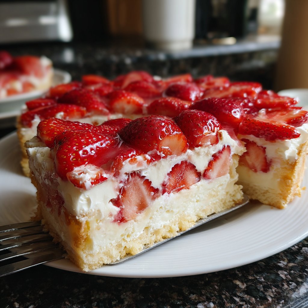 Erdbeerkuchen Mit Schmand