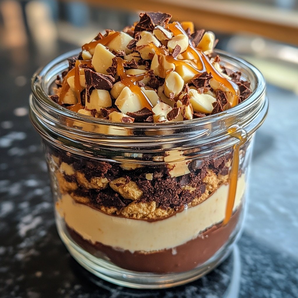 Toffifee-Dessert im Glas